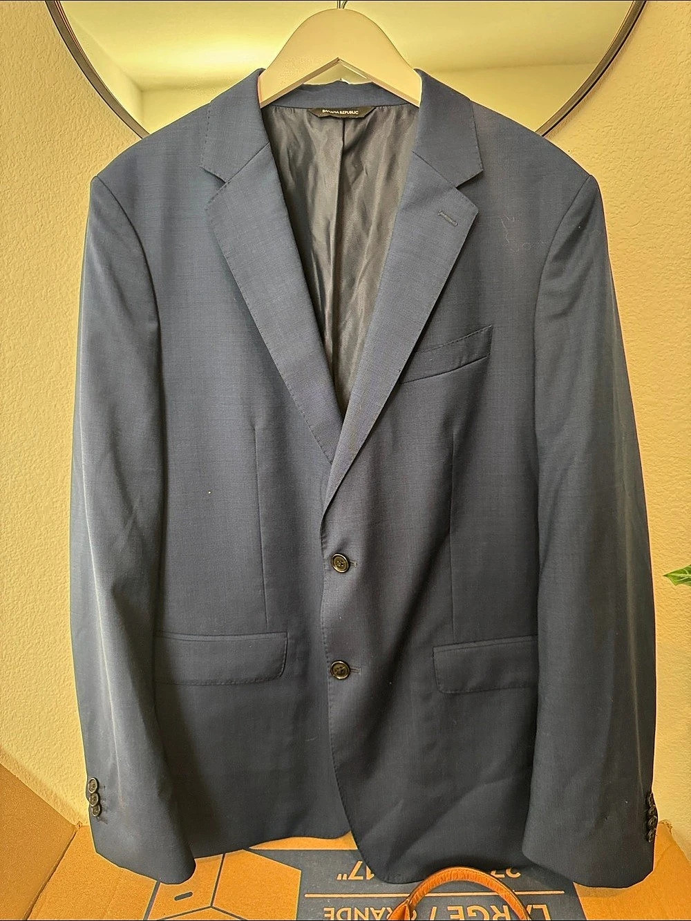Banana Republic standardFit Wool Suit Jacket Men's Blue 44 Regular